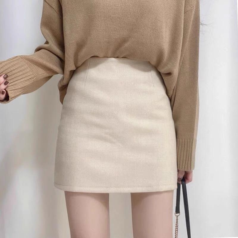 High Rise Plain Mini Pencil Skirt Product Image