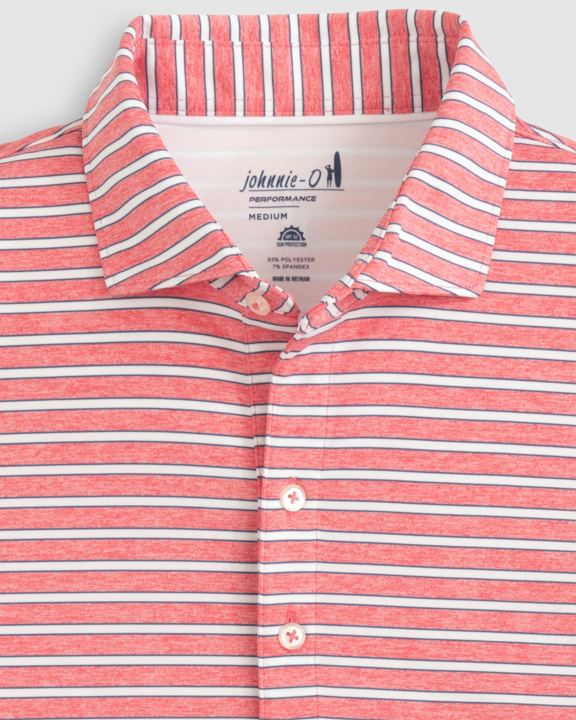 johnnie-O Thorton Striped Jersey Performance Polo Product Image