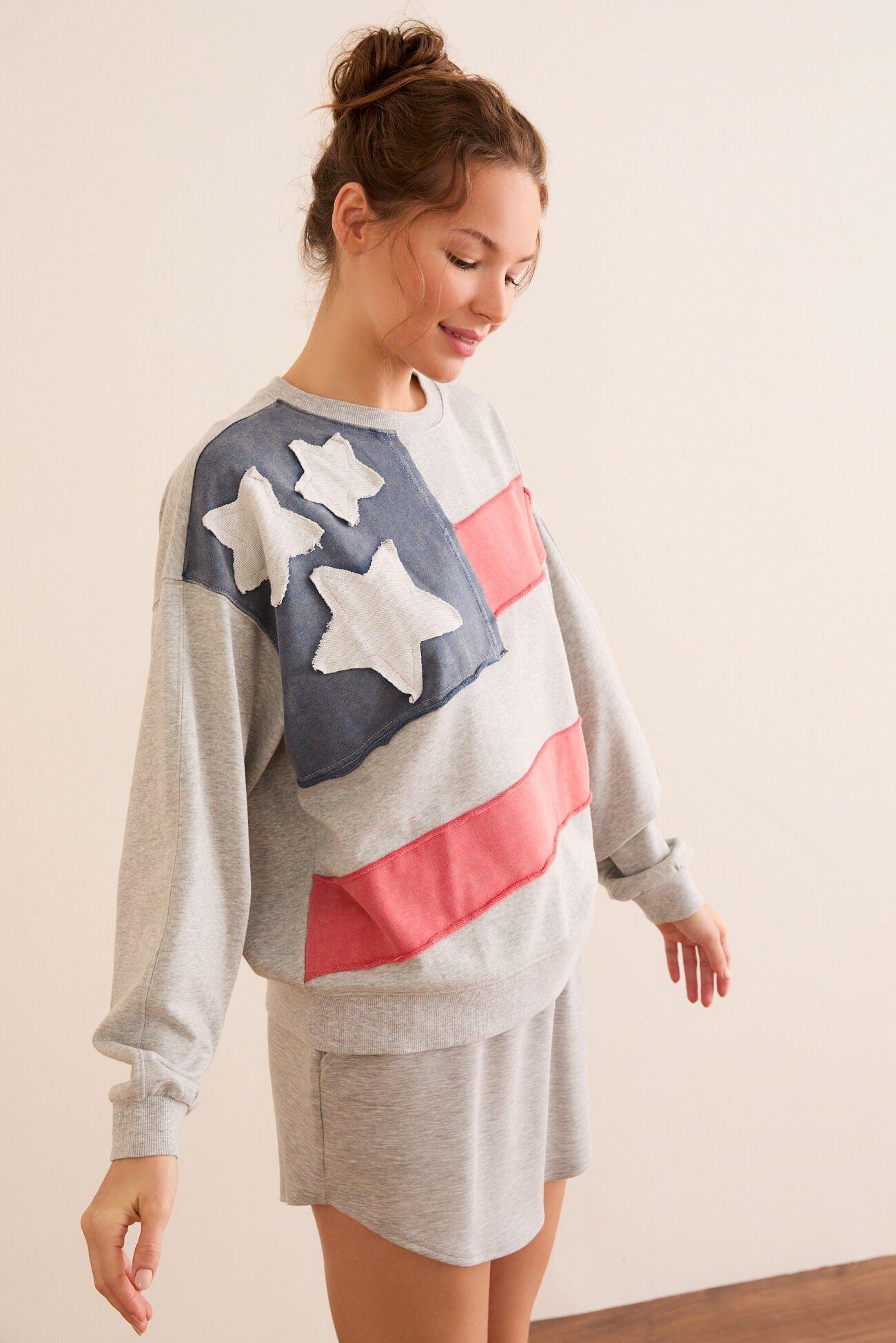 USA Flag Pullover Product Image