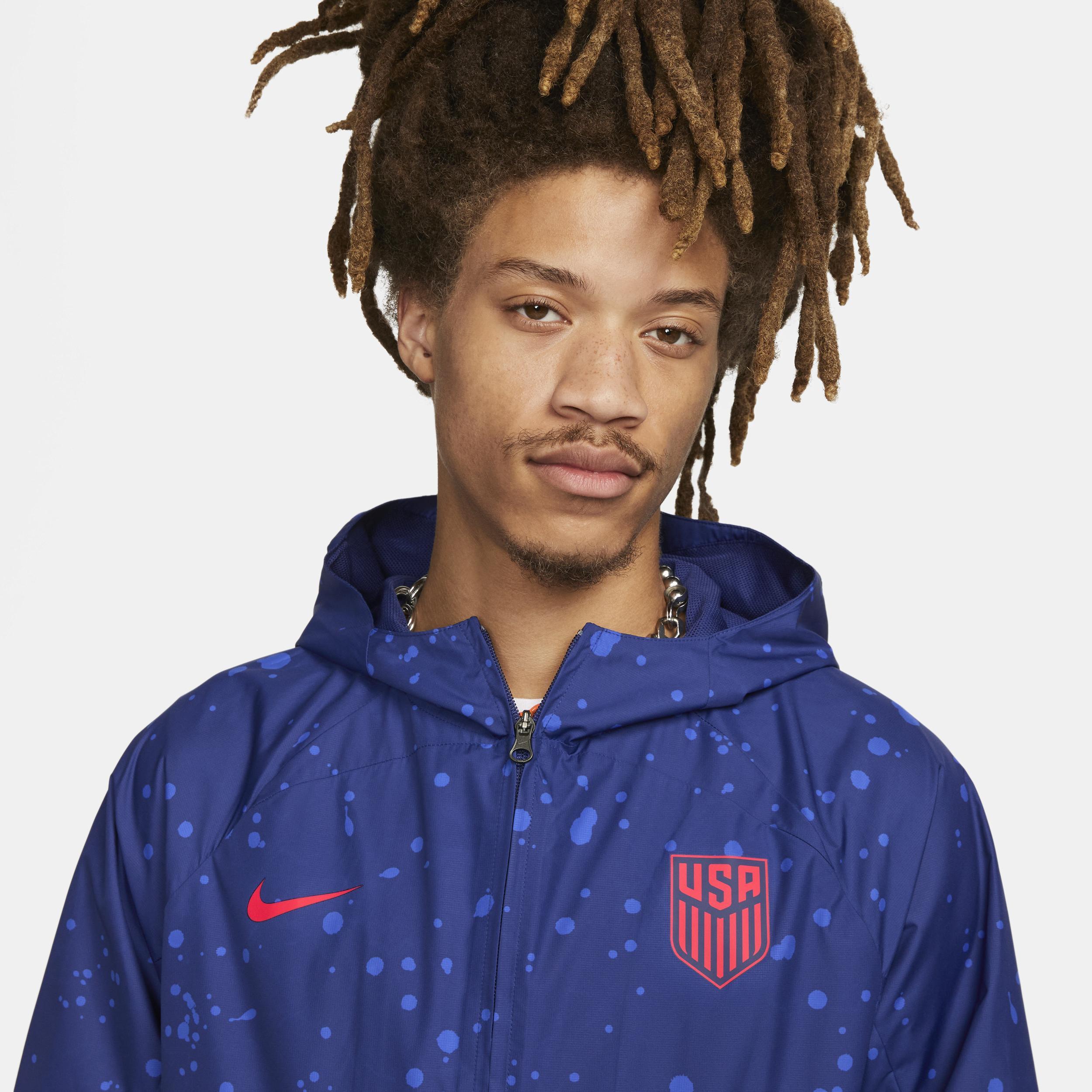 NIKE Men's U.s. Awf Full-zip Soccer Jacket In Blue Product Image