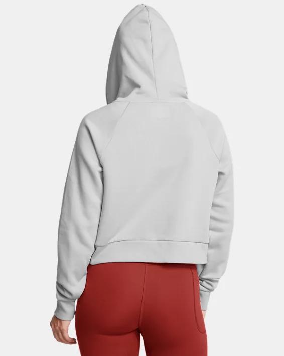 Women's UA Rival Fleece Crop Full-Zip Product Image