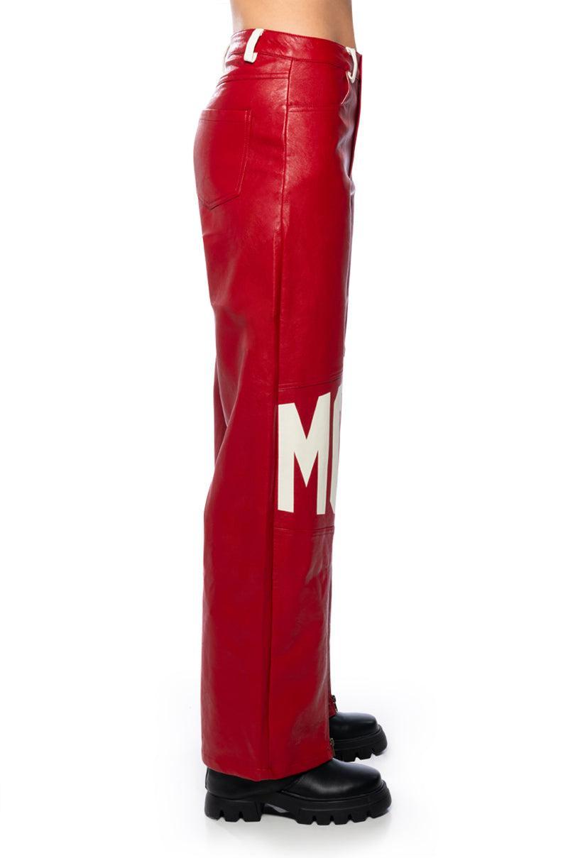 SPEED UP MOTOR FAUX LEATHER PANT Product Image