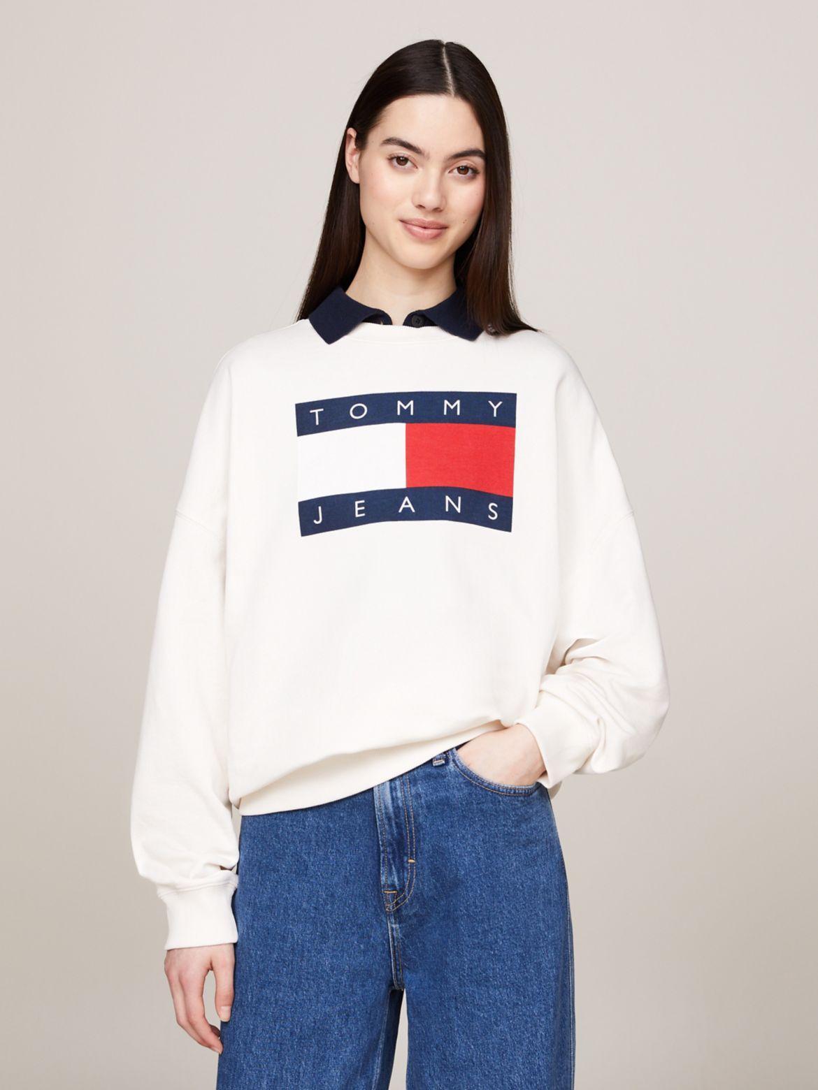 Tommy Hilfiger Women's Oversized Fit Flag Sweatshirt product image