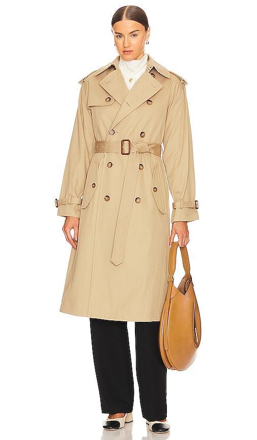 Polo Ralph Lauren Trench Coat in Tan. Product Image