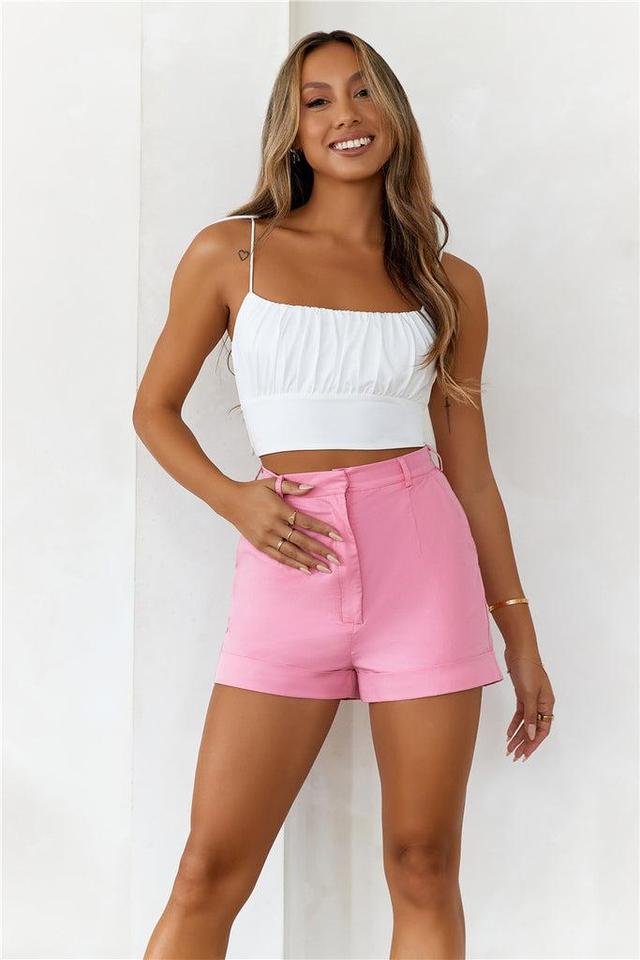 HELLO MOLLY Pretty View Shorts Blush Product Image