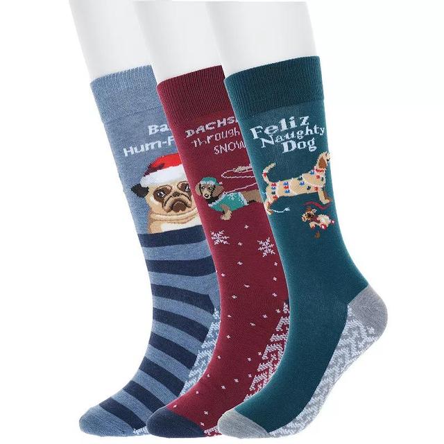 Mens 3-Pack Holiday Crew Socks Product Image