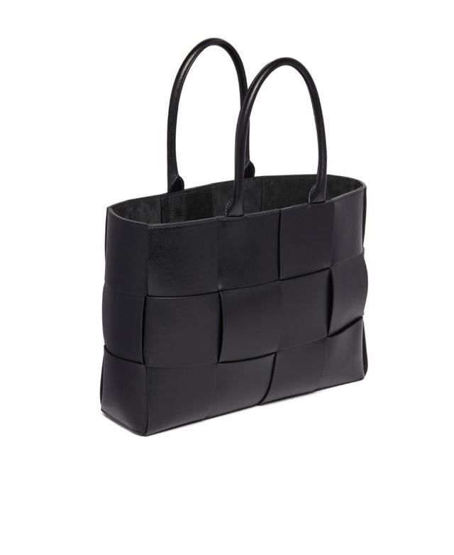 BOTTEGA VENETA Arco Tote Media Handbag In Black-silver Product Image