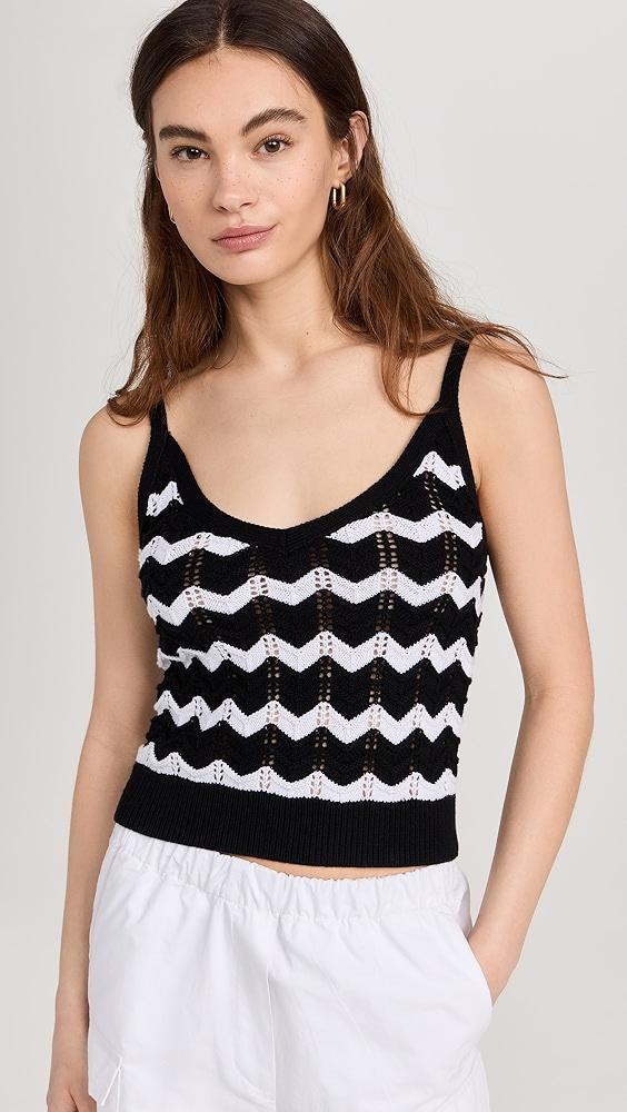 525 Izzie Chevron Stripe Bralette | Shopbop Product Image