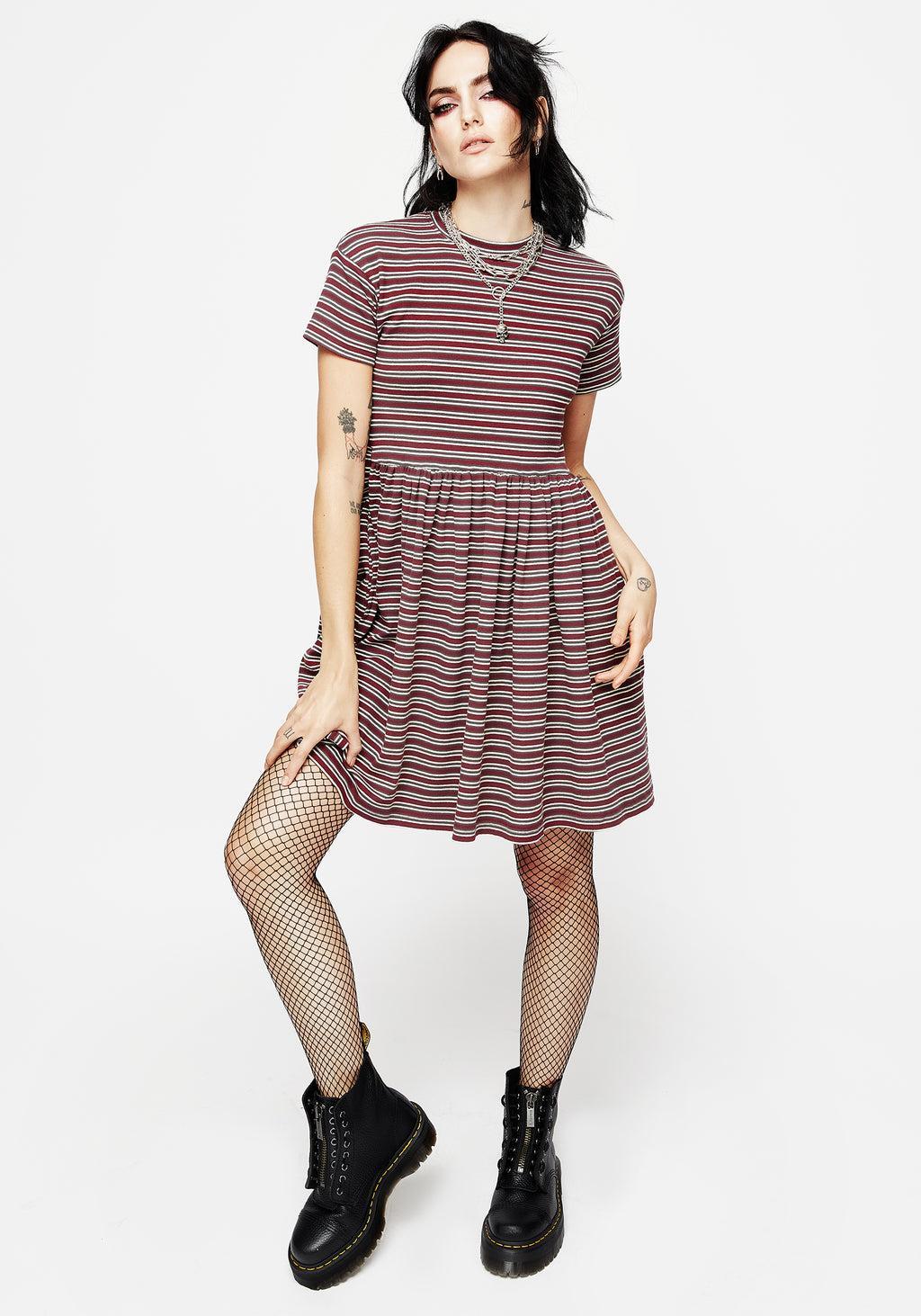 Calliophis Striped Mini Smock Dress Product Image