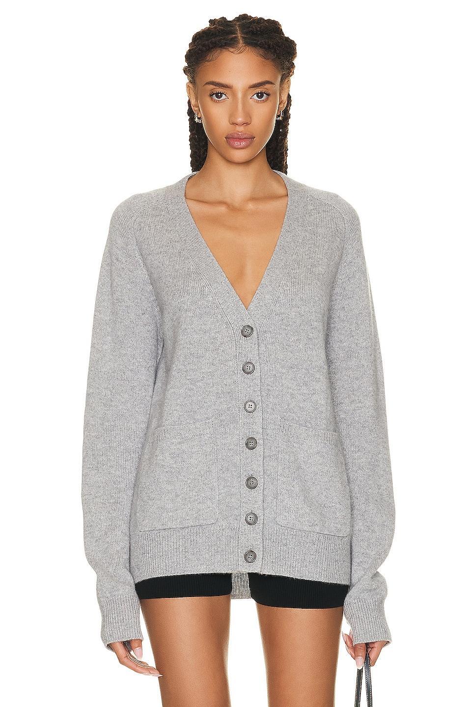 Eterne Theodore Cardigan in Black - Black. Size M/L (also in ). Product Image