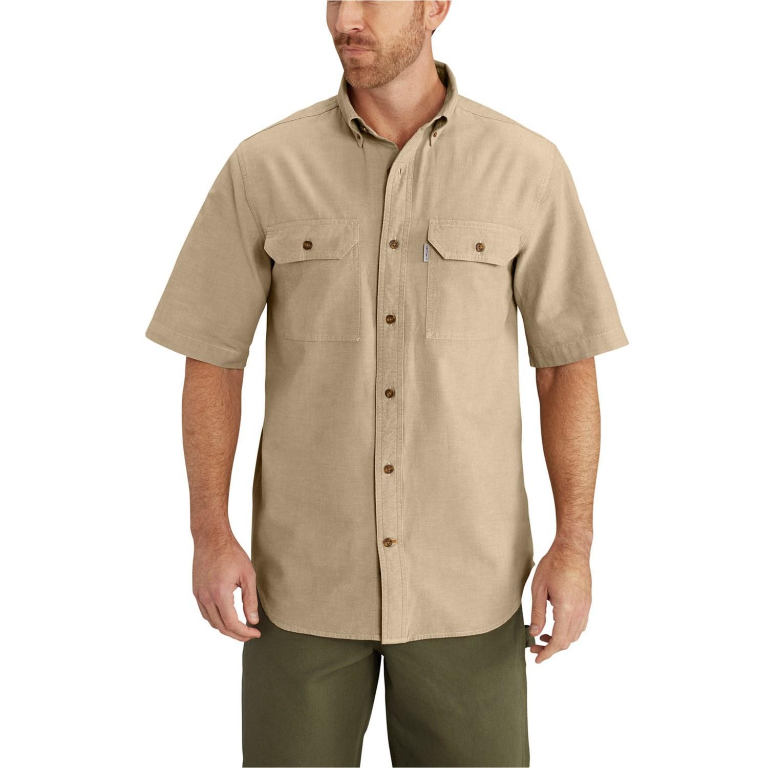 Carhartt S200 Tall Cotton Chambray Shirt - Short Sleeve Product Image