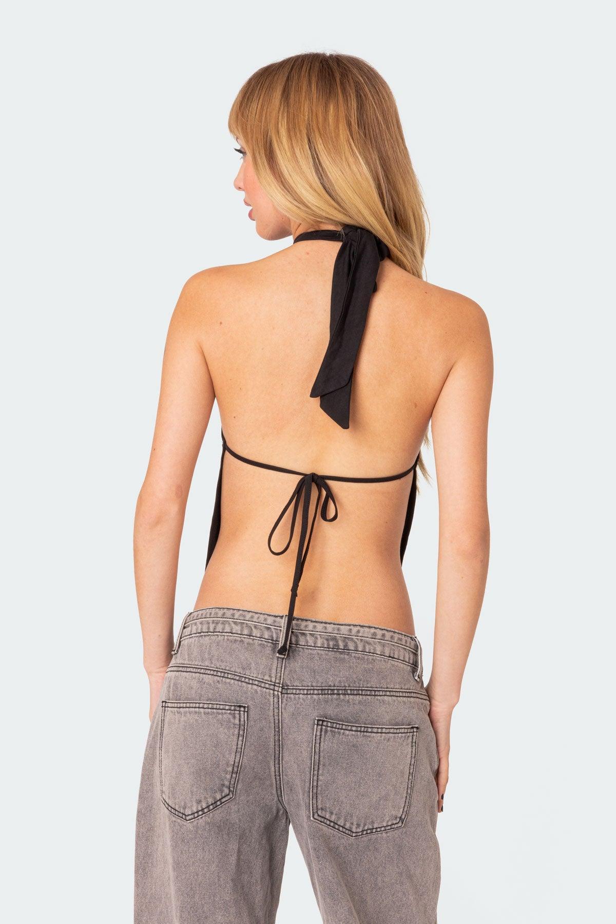 Clara Open Back Halter Top Product Image