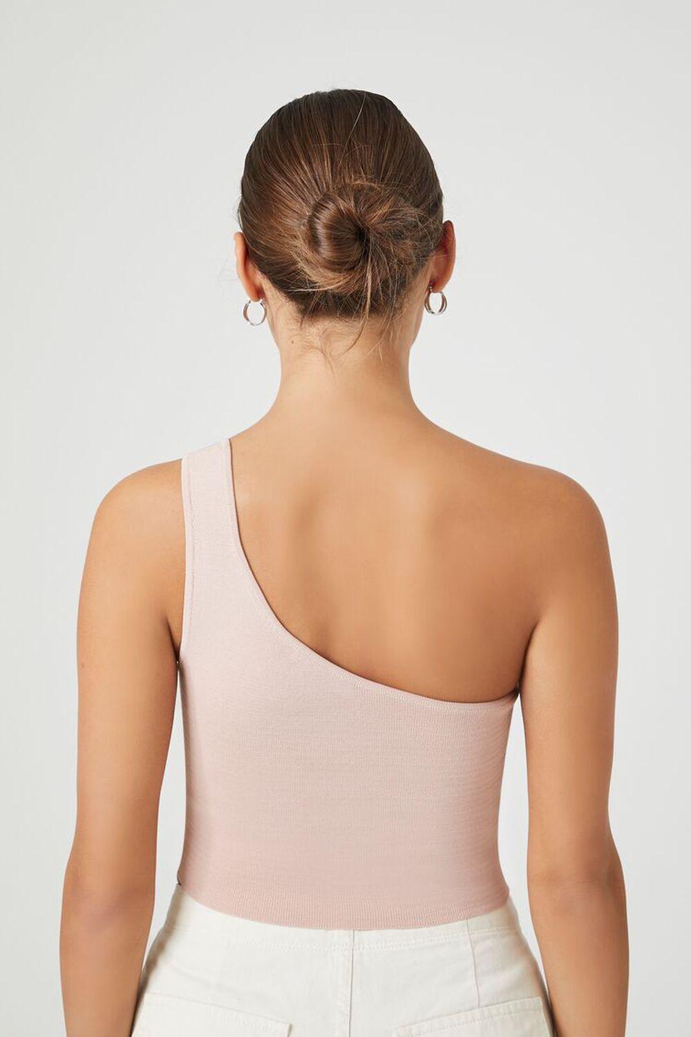 Sweater-Knit One-Shoulder Crop Top | Forever 21 Product Image