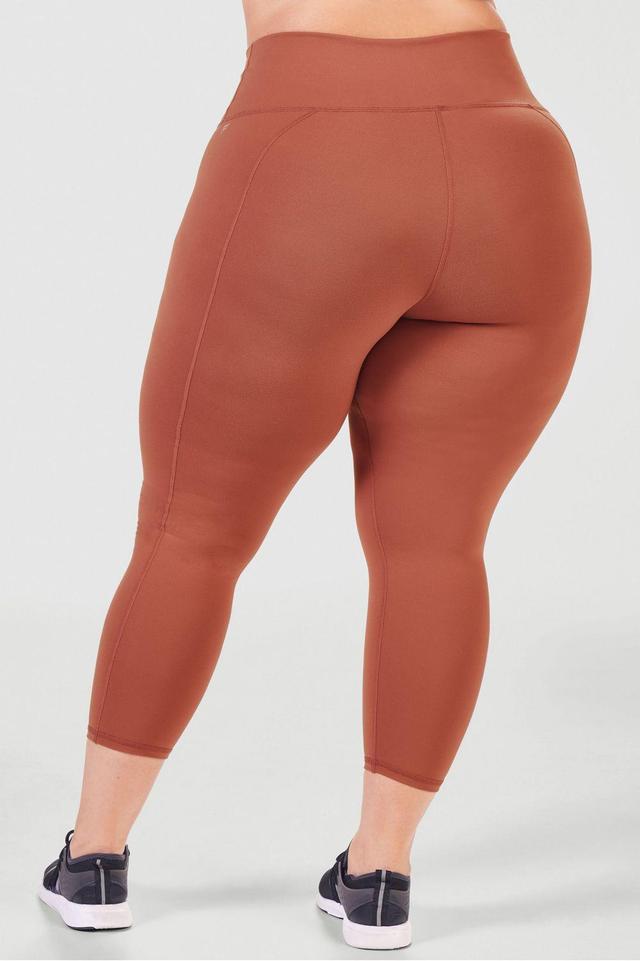 Fabletics Define High-Waisted 7/8 Legging Womens Mahogany plus Size 4X Product Image