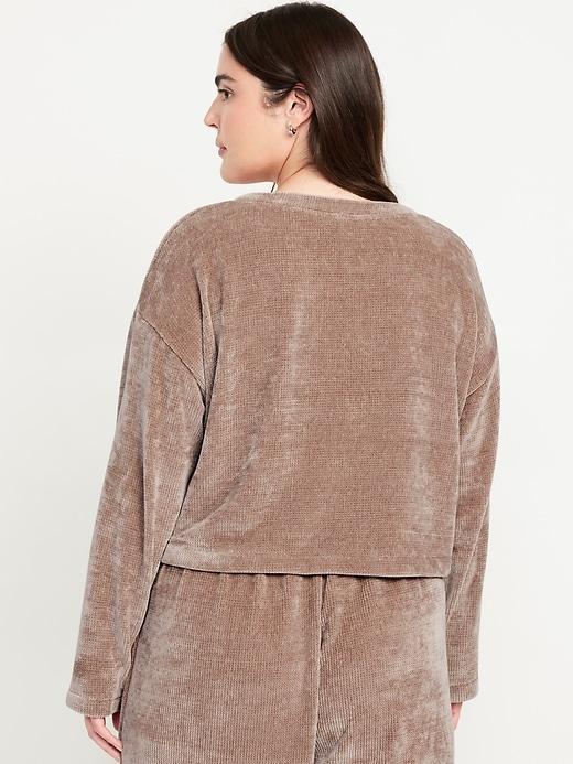 Cozy Chenille Button-Down Top Product Image