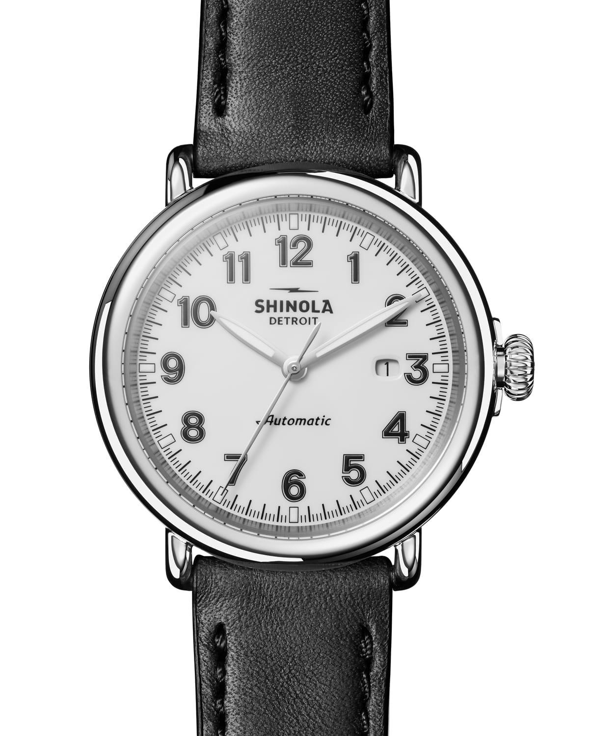 Mens 45mm Runwell Automatic Watch, Black Product Image