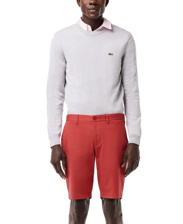 Lacoste Mens Slim-Fit Solid Bermuda Shorts Product Image