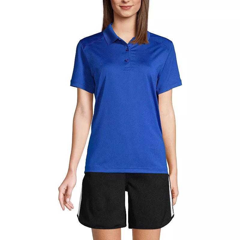 Womens Lands End Short Sleeve Rapid Dry Polo Shirt Product Image