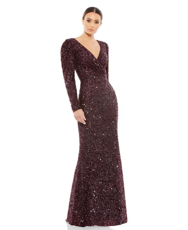 Womens Sequined Sheath Gown Product Image