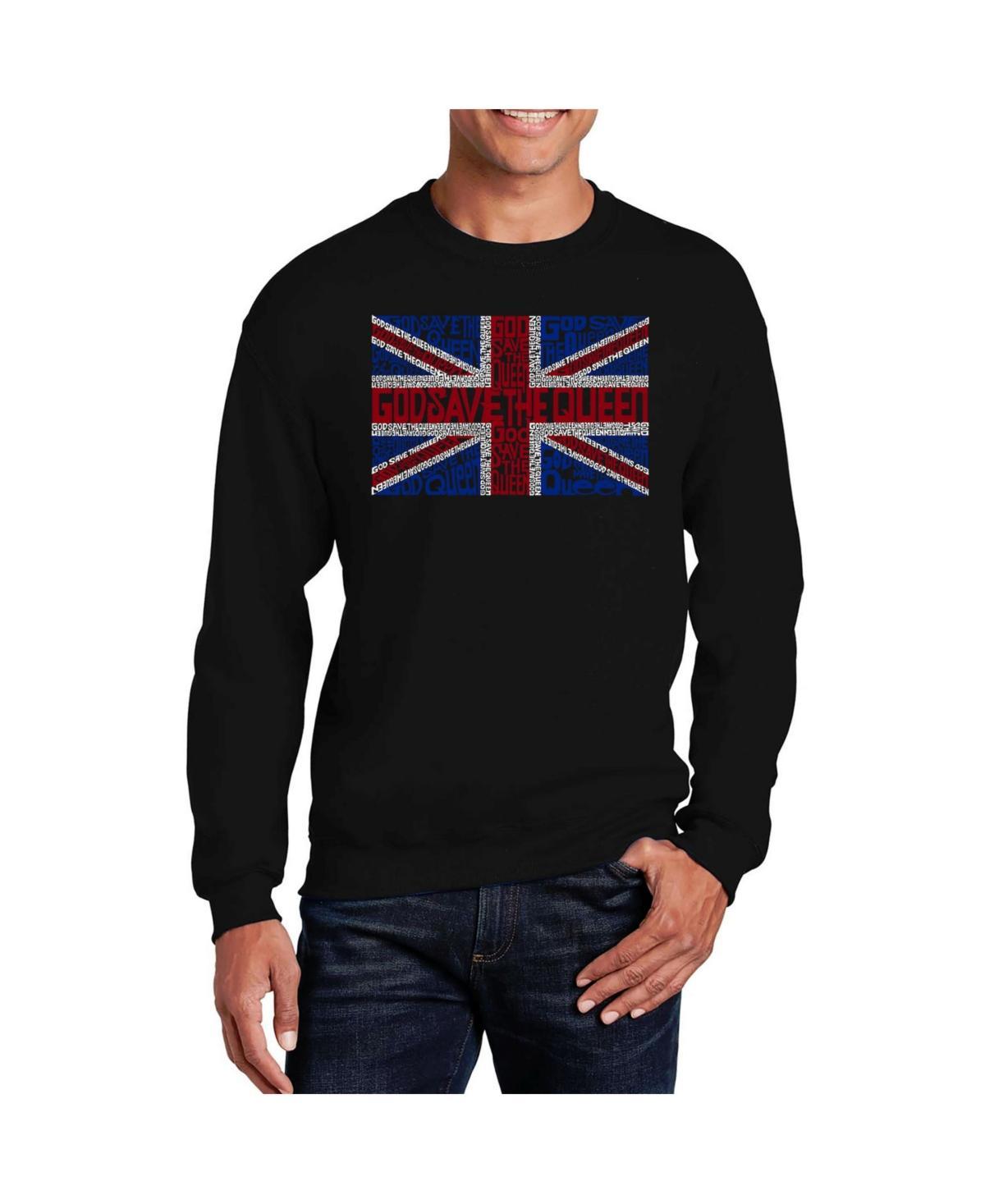 La Pop Art Mens Word Art God Save The Queen Crewneck Sweatshirt Product Image