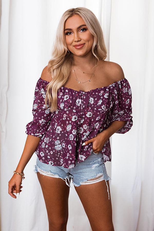 Tell You Something Floral Top Product Image