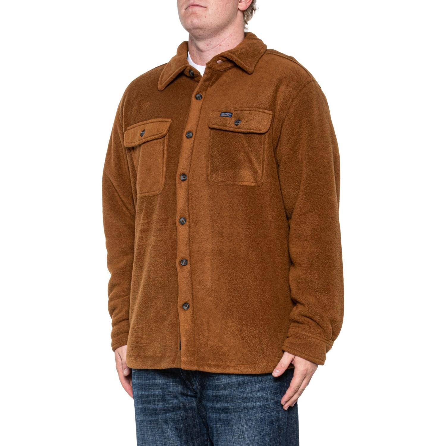 Smith's Workwear Solid Microfleece Shirt Jacket - Sherpa Lined Product Image