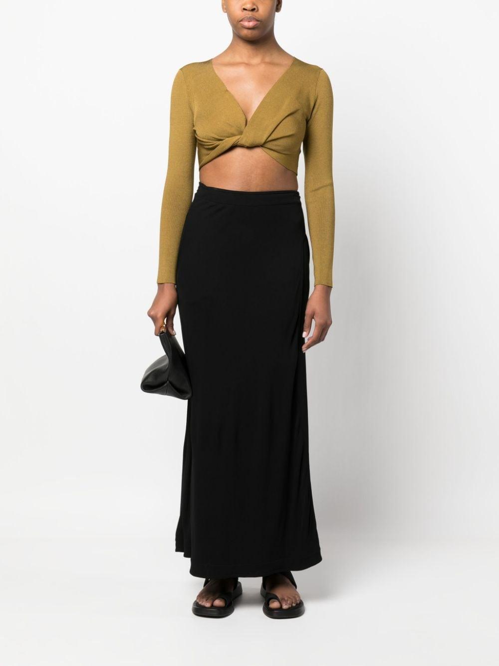 TOTÊME Wrap Maxi Skirt In Black product image