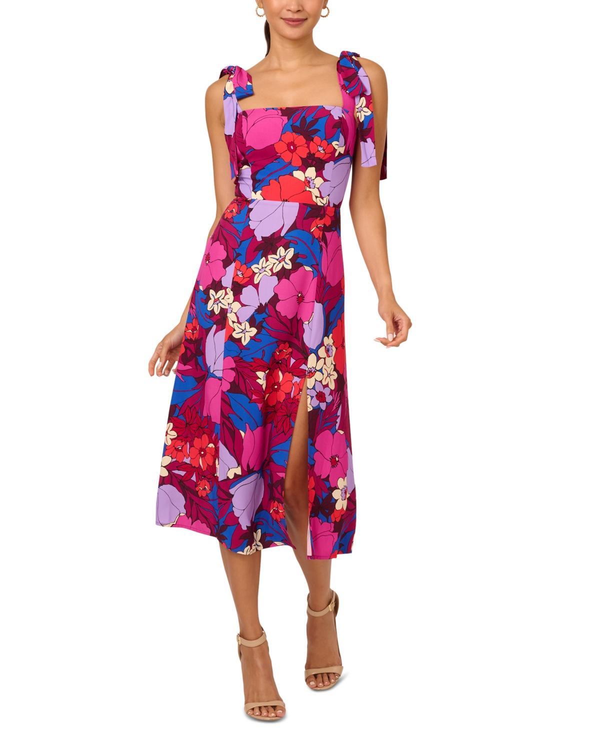 Adrianna by Adrianna Papell Womens Printed Midi Dress Product Image