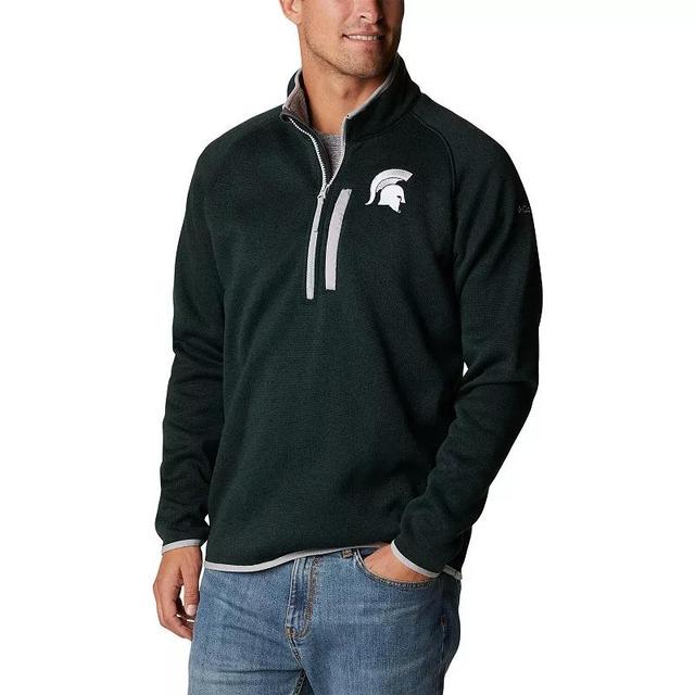 Mens Columbia Michigan State Spartans Canyon Point Omni-Shield Raglan Half-Zip Pullover Top Product Image