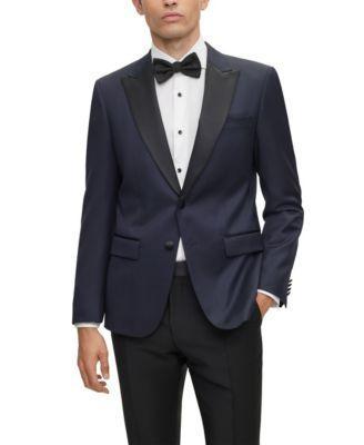 Mens Slim-Fit Tuxedo Jacket in Wool Serge Product Image