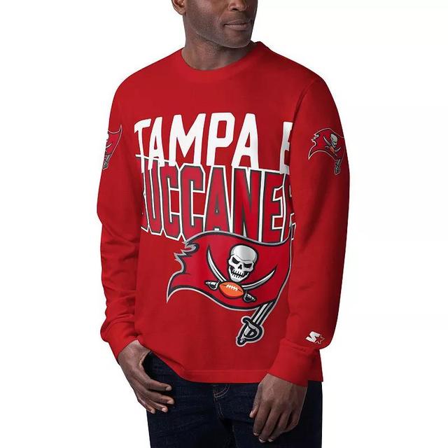 Mens Starter Tampa Bay Buccaneers Clutch Hit Long Sleeve T-Shirt Product Image