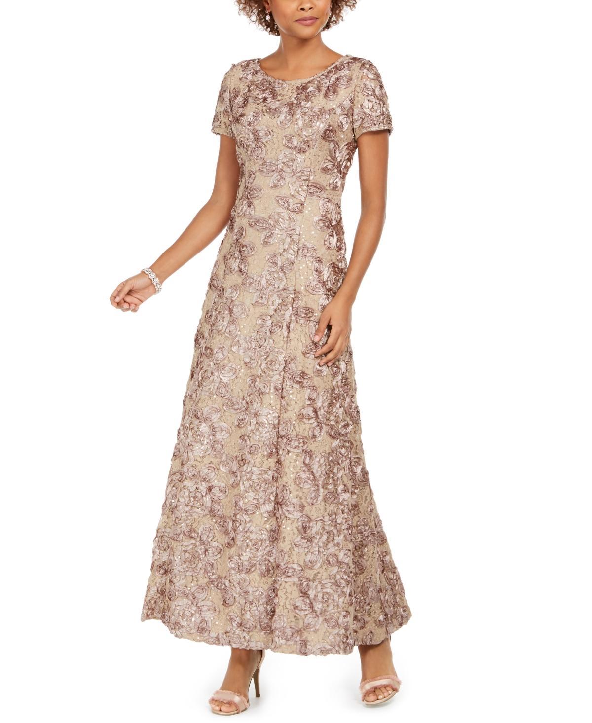 Alex Evenings Embellished Lace A-Line Evening Gown Product Image