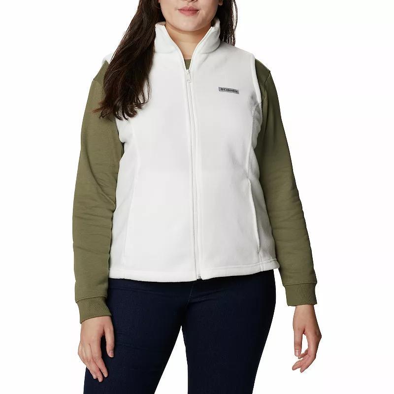 Columbia Plus Size Benton Springs Vest (Sea Salt) Women's Jacket Product Image