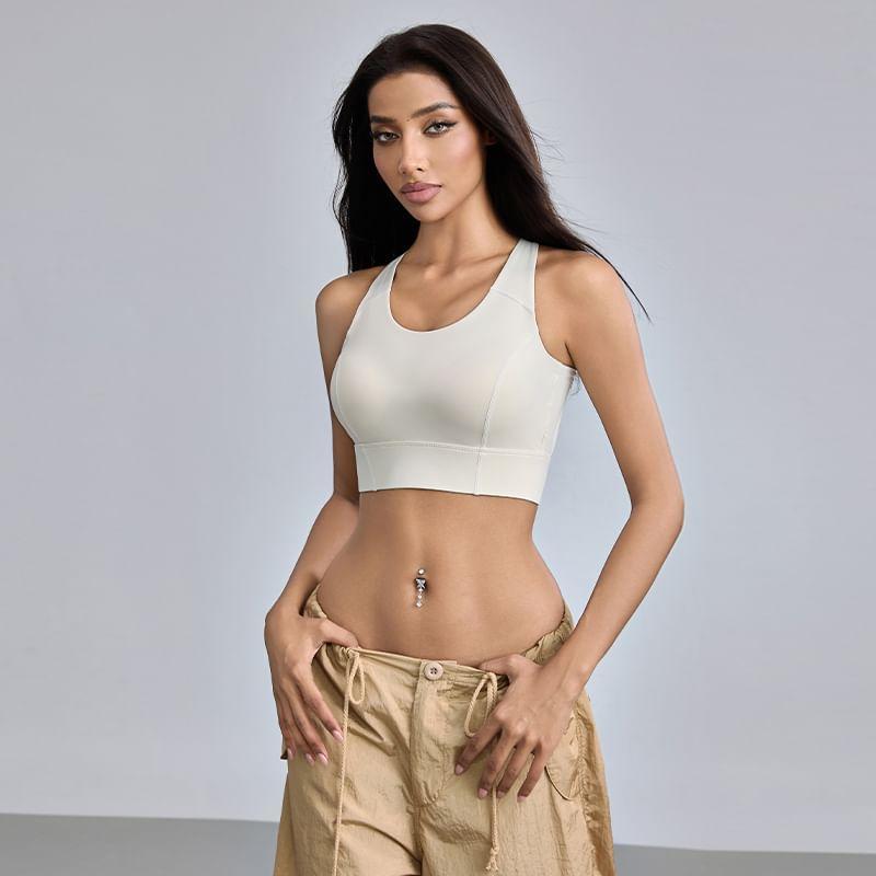 Plain Sports Bra Product Image