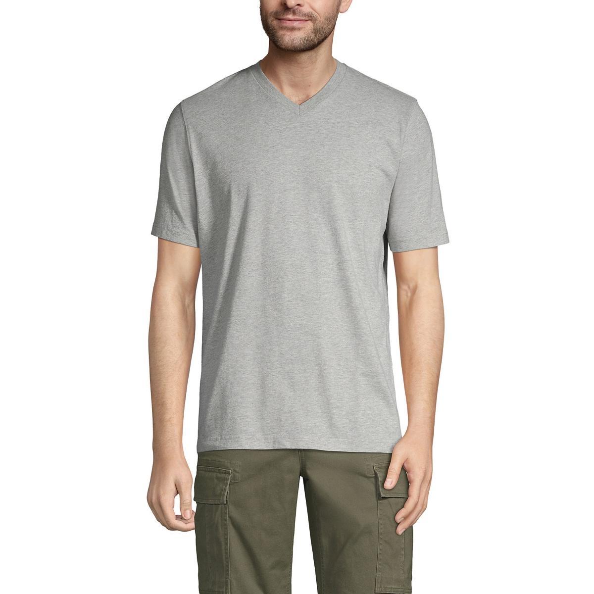 Big & Tall Lands End Super-T V-neck Tee, Mens Product Image