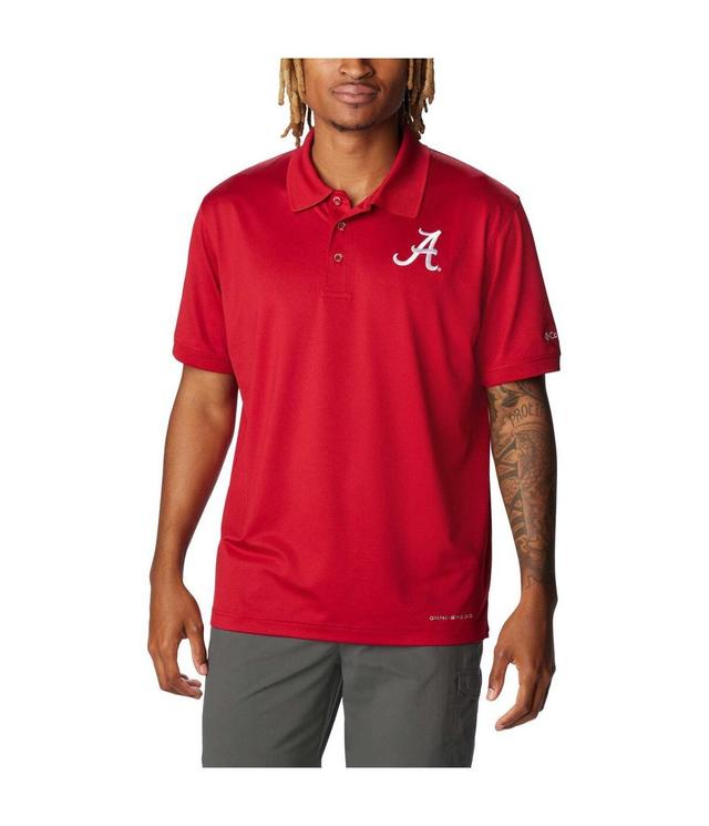 Mens Columbia Crimson Alabama Crimson Tide Pfg Tamiami Omni-Shield Polo Shirt Product Image