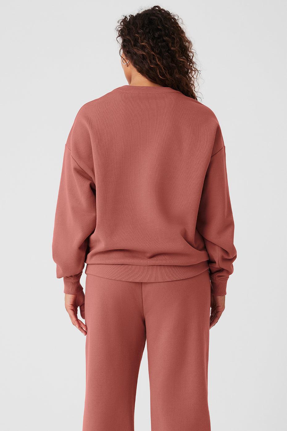 Accolade Crew Neck Pullover - Soft Terracotta Female Product Image