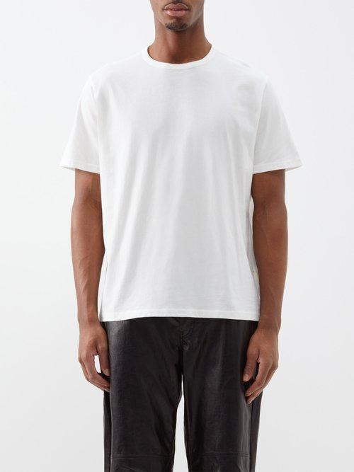 Our Legacy - Crew-neck Cotton T-shirt - Mens - White Product Image