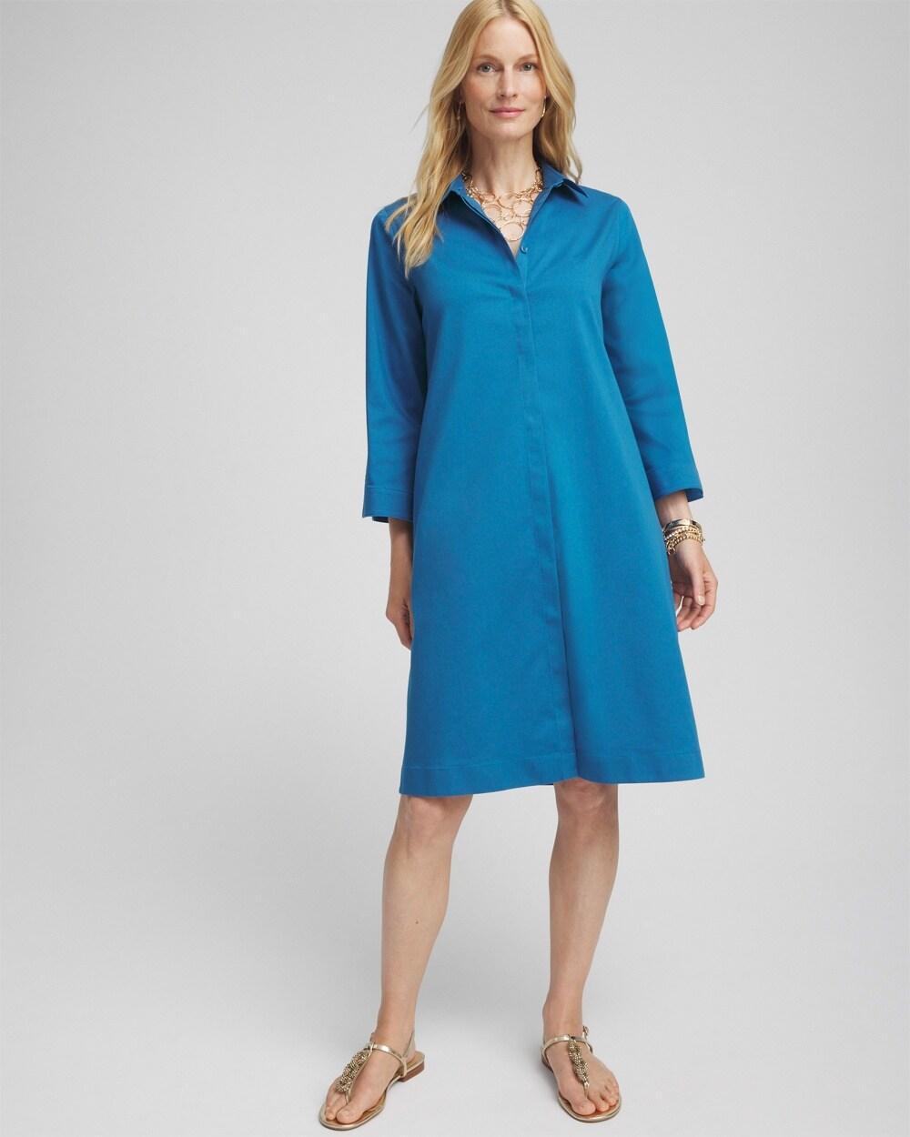 Petite No Iron™ Shirt Dress Product Image