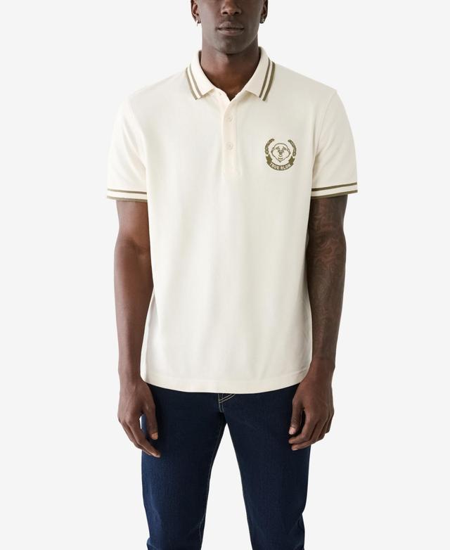 True Religion Mens Laurel Buddha Face Short Sleeve Polo Shirt Product Image