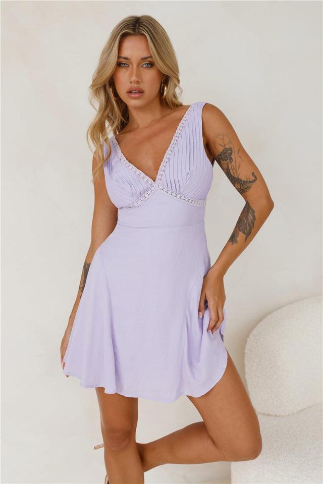 Dream Clouds Mini Dress Lilac Product Image