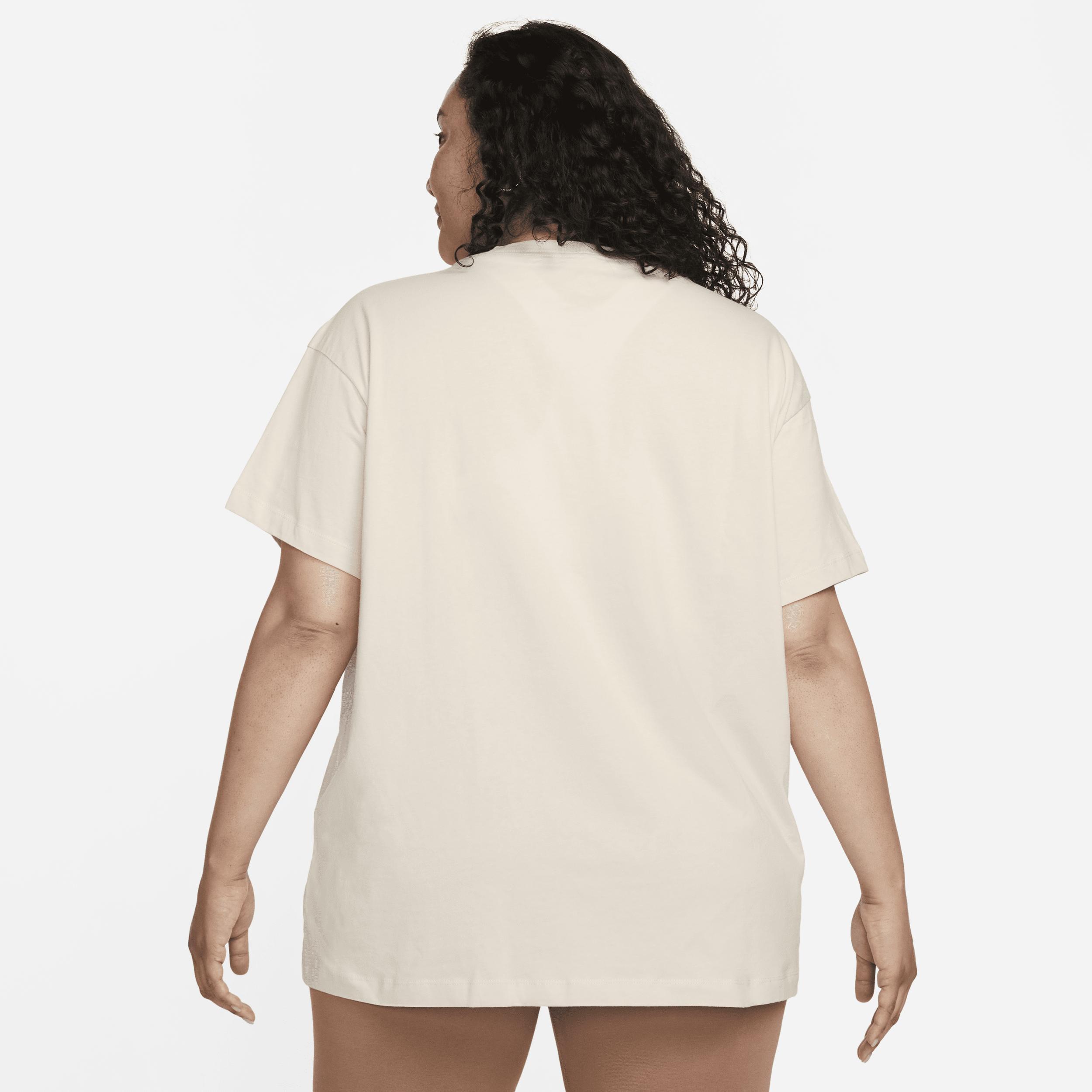 Nike Plus Size Active Sportswear Essential Womens Logo T-Shirt - White Product Image