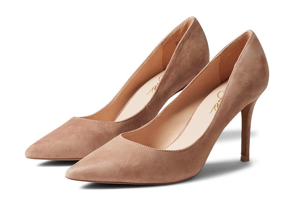 42 Gold Rafee Suede Pointed Toe Pump Product Image