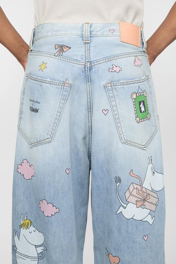 Super baggy fit jeans - 2023 Acne Studios x Moomin Product Image