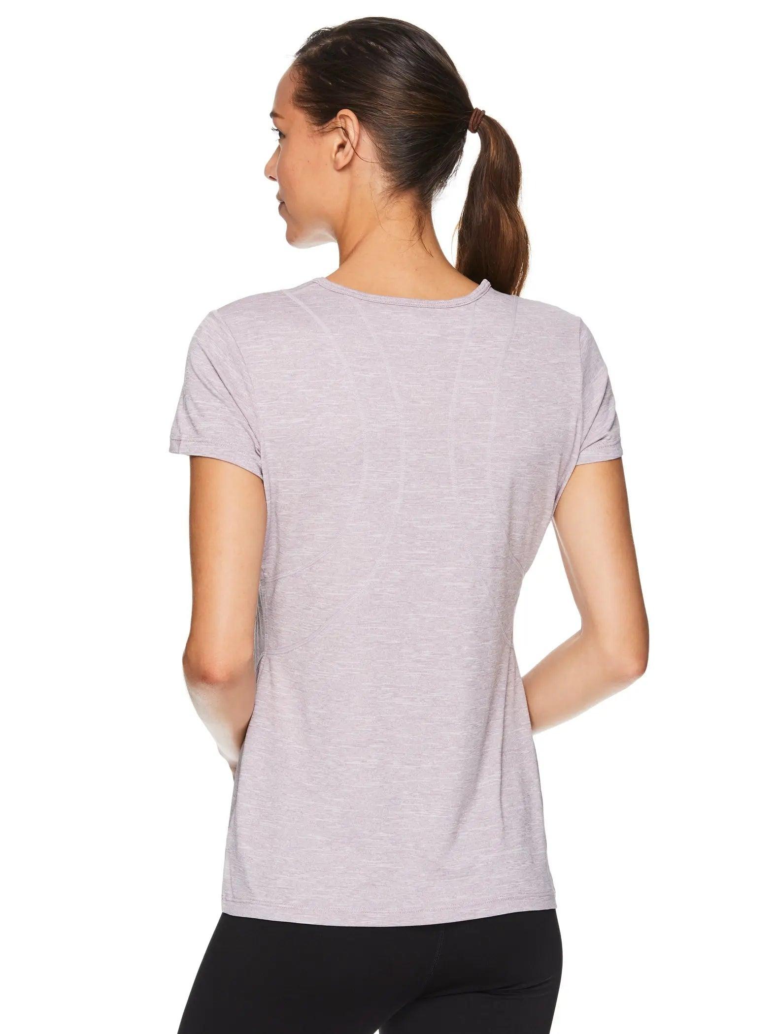 Reebok Women's Fitted Performance Variegated Heather Jersey T-Shirt Product Image