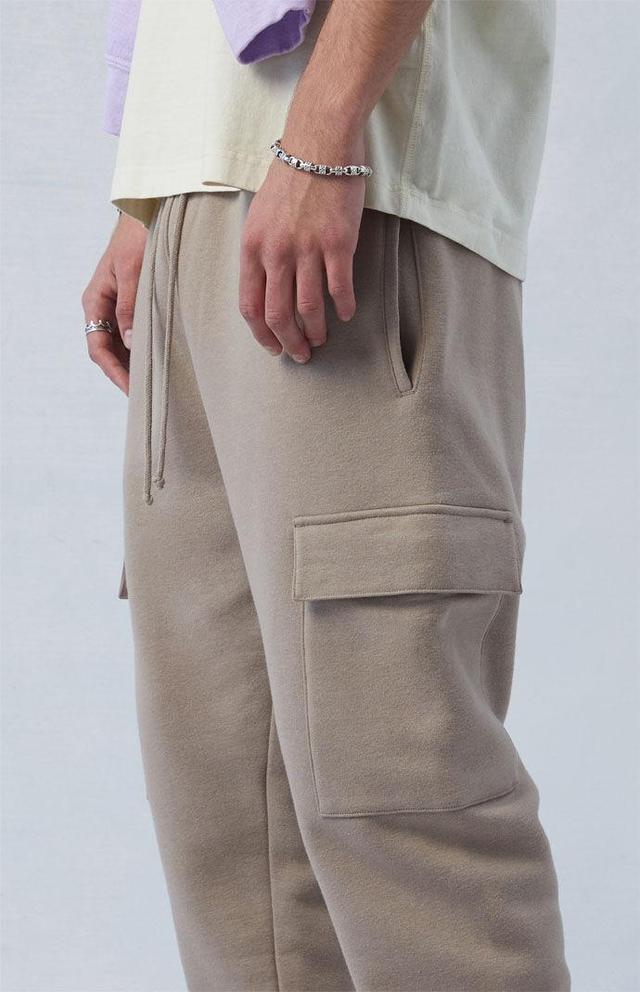 Men's Eco Tan Slim Fleece Cargo Sweatpants Product Image