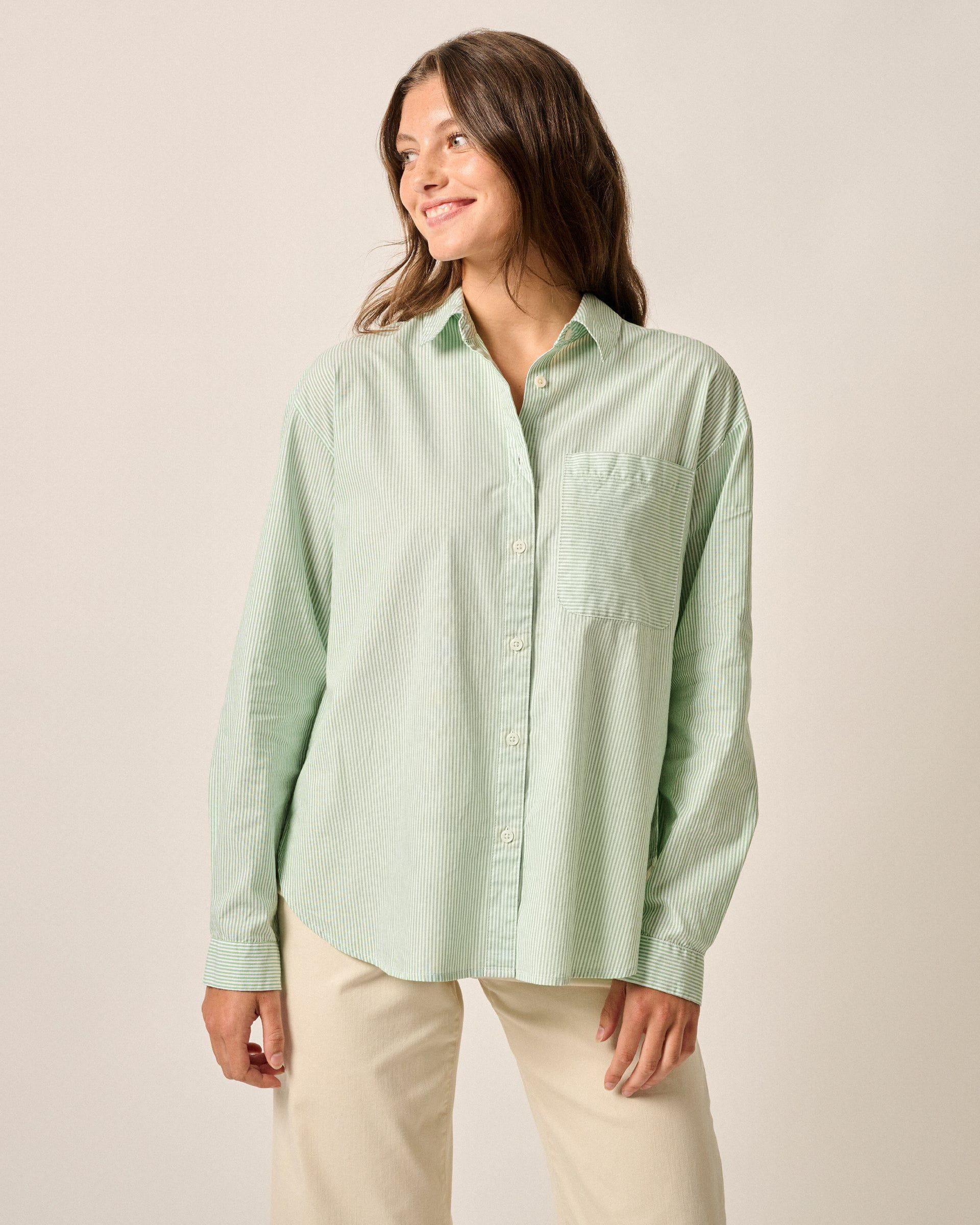 johnnie-O Cotton Boyfriend Shirt Product Image