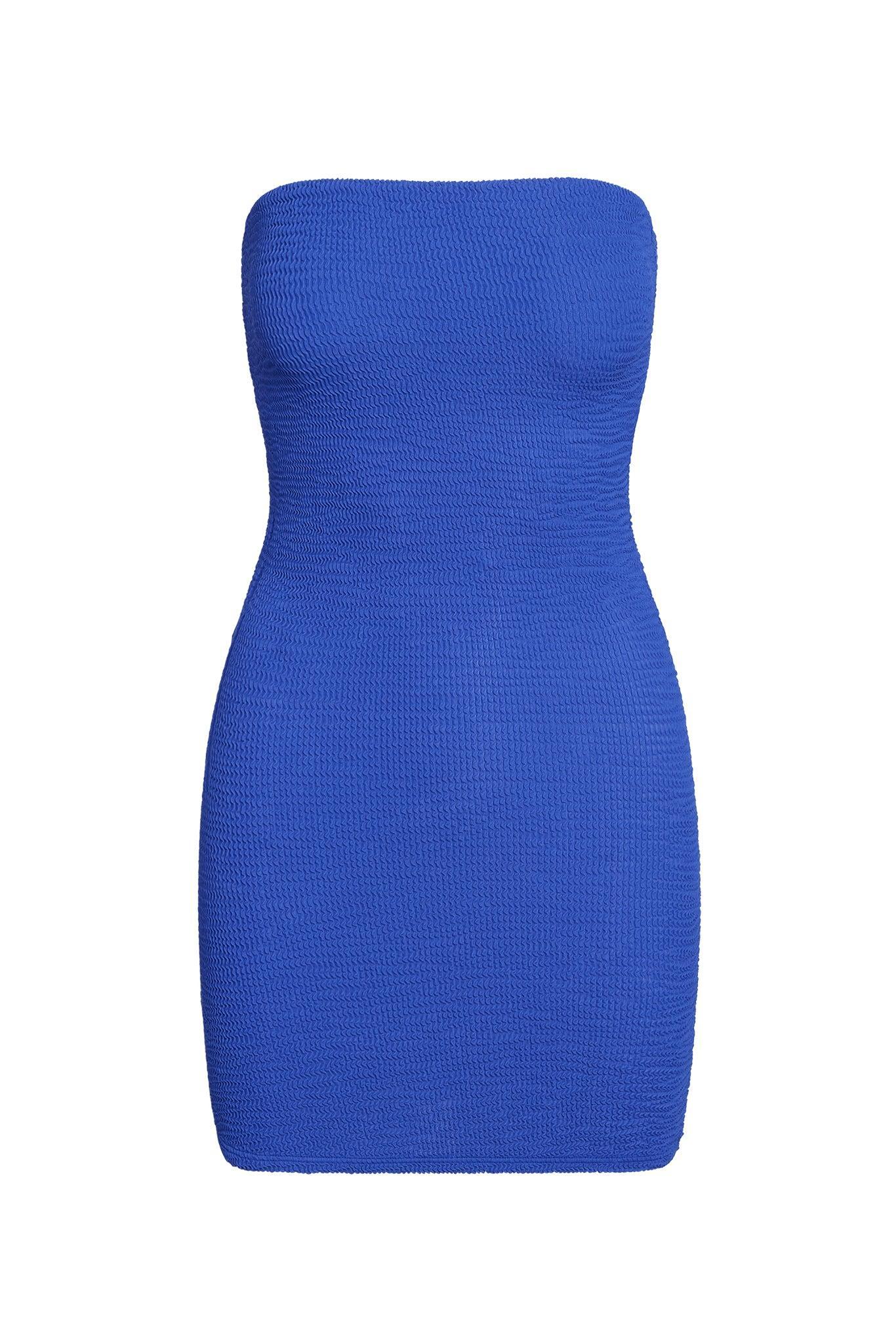 Bimini Dress - Cobalt Crinkle Product Image