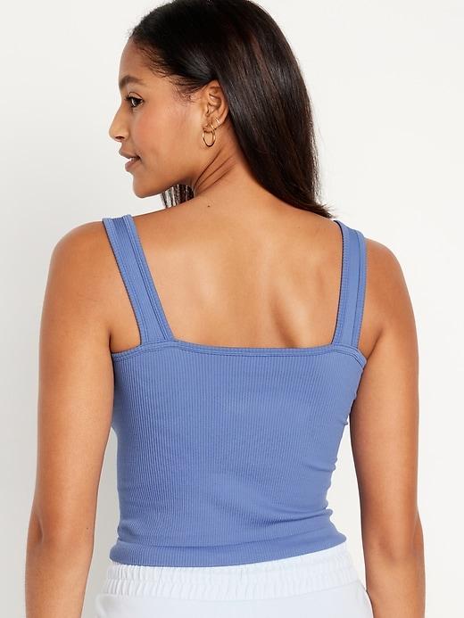 Rib-Knit Seamless Tank Top Product Image