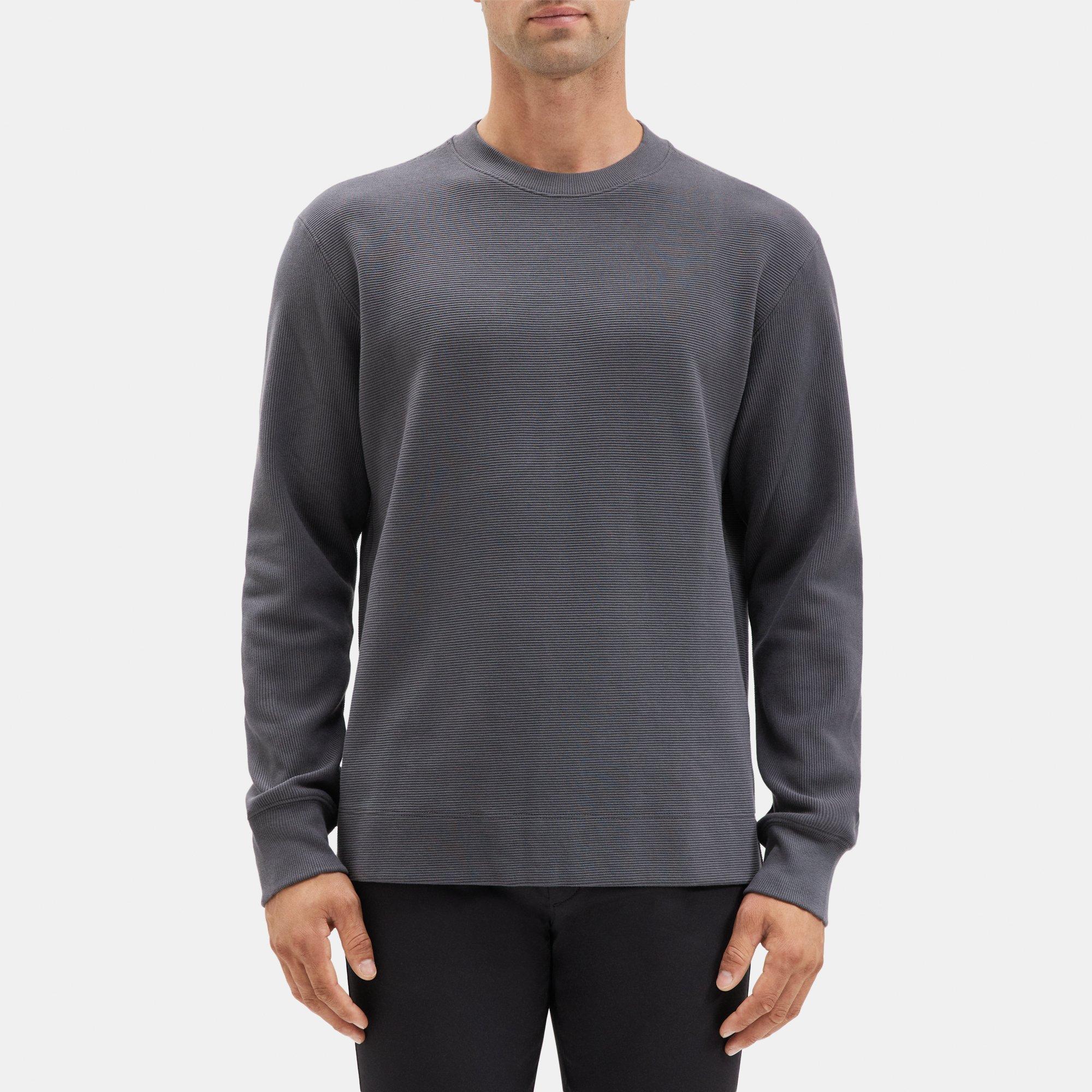 Crewneck Sweatshirt Organic Cotton | Theory Outlet Product Image